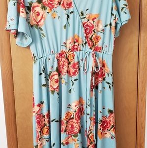 Piphany Faux Wrap Dress
